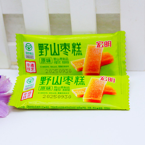 宏明厚切野山枣糕枣糕蜜饯零食