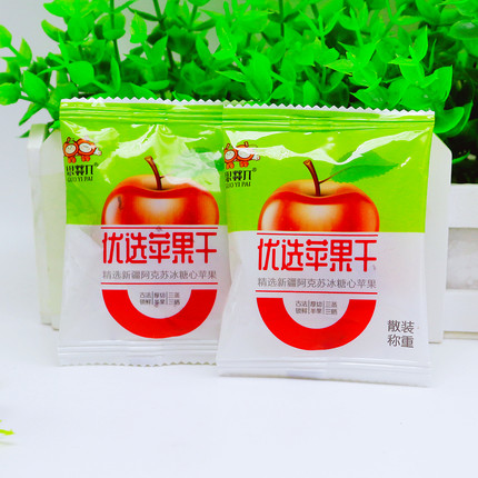 果燚π冰糖心苹果干阿克苏冰糖心苹果三蒸三晒新疆特产休闲小零食