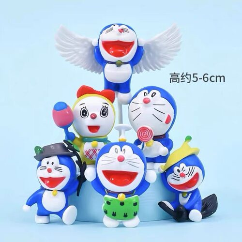 卡通叮当猫蛋糕装饰摆件蓝胖子哆啦A梦儿童生日蛋糕机器猫摆件