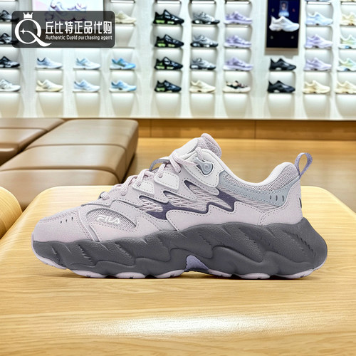 斐乐增高鞋女鞋系带秋新款蕨草鞋