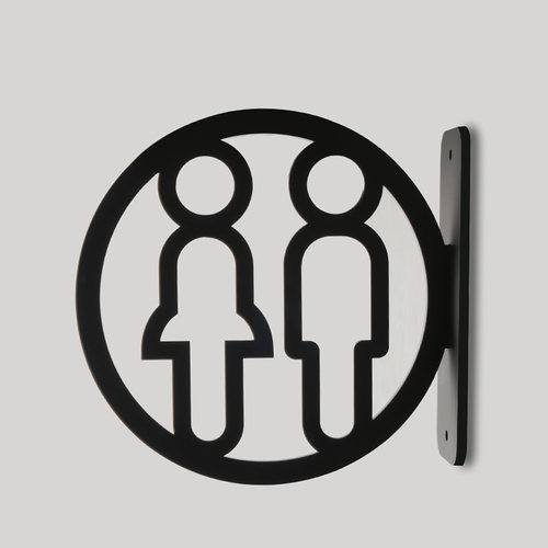 男女挂式个性卫生间亚克力标识牌