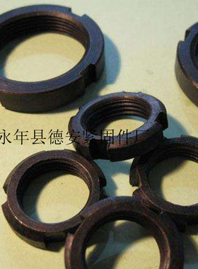 厂家直销 GB812国标圆螺母 开槽圆螺母 圆形精密锁紧螺母M60X2