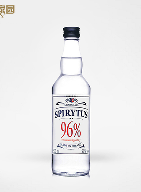 郎家园洋酒生命之水伏特加96度波兰进口基酒鸡尾酒调酒原味500ml