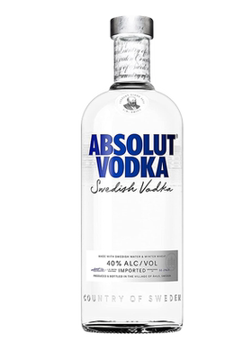 郎家园洋酒包邮瑞典ABSOLUT VODKA绝对伏特加酒原味中装2支套餐
