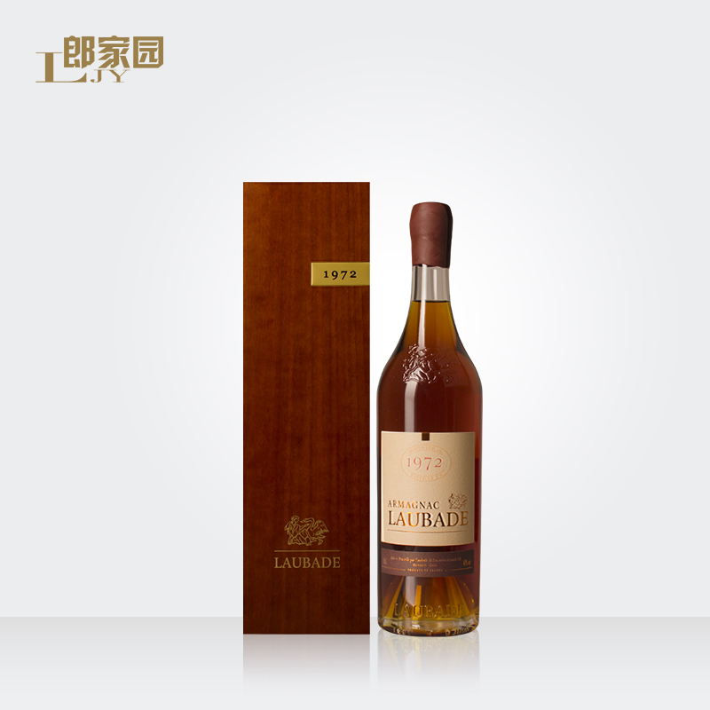 洋酒 Laubade 1972朗巴德郎巴德1972年份雅文邑白兰地700ml