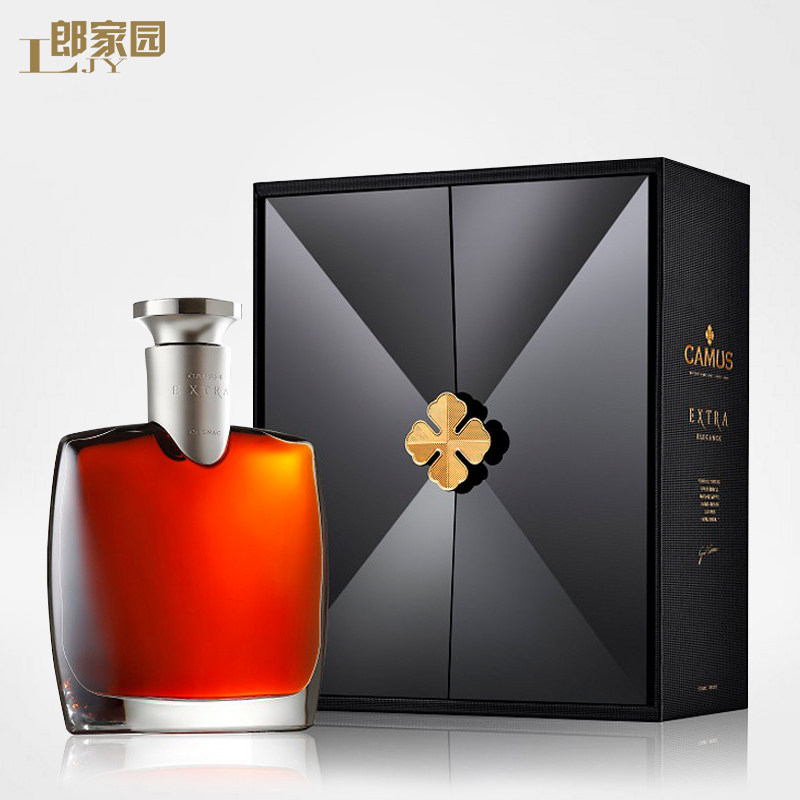 洋酒 camus金花卡慕经典特醇700ml礼盒装白兰地酒