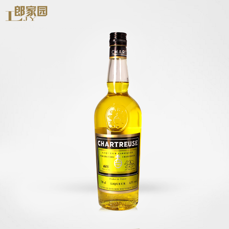 洋酒包邮Chartreuse Liqueur法国查特黄香甜酒/黄荨麻酒700ml-封面