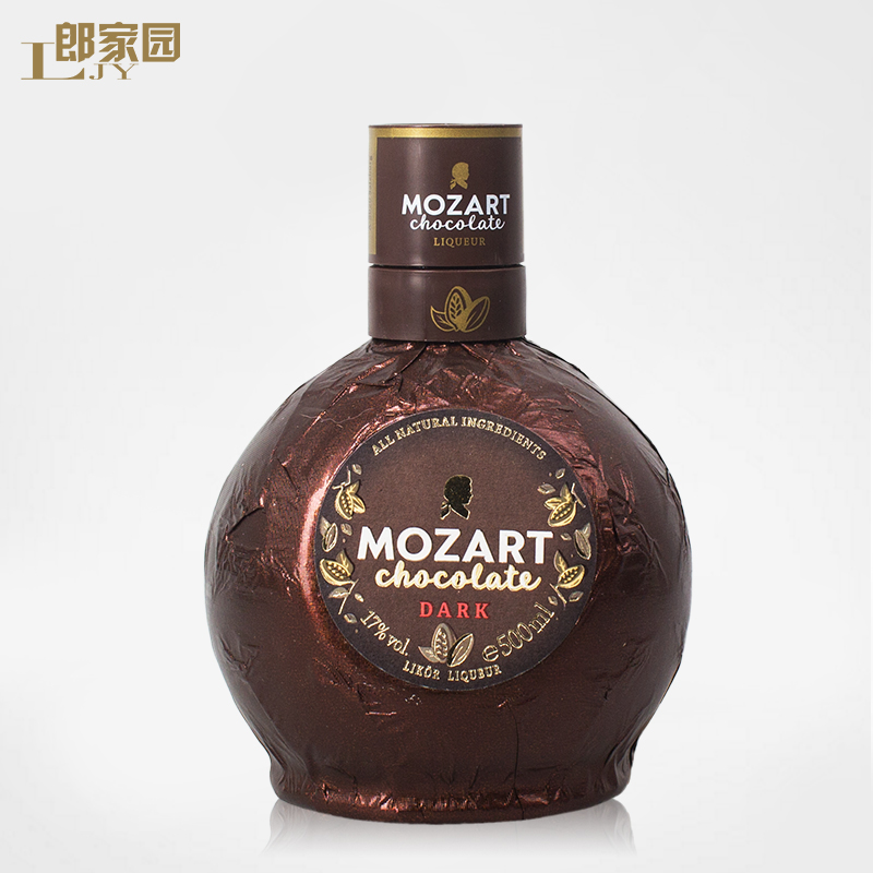 原装进口洋酒奥地利Mozart莫扎特黑巧克力利口酒17%vol500ml