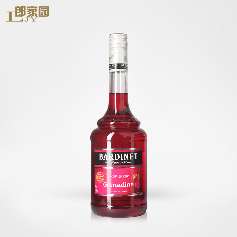 法国进口必得利红石榴糖浆BARDINET GRENADINE浓缩鸡尾酒调酒基酒