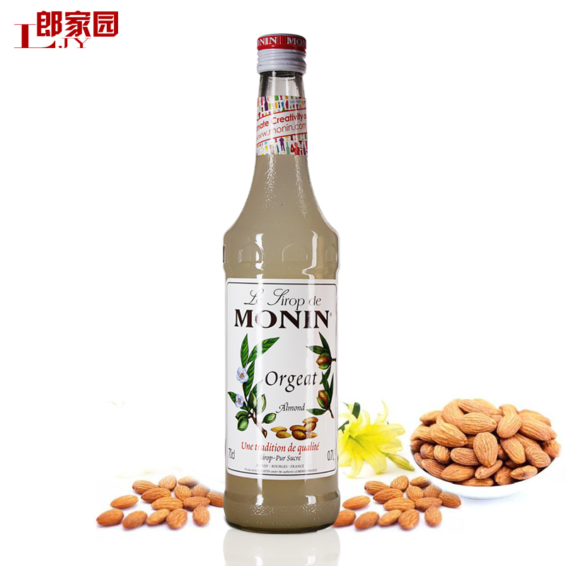 郎家园包邮 monin almond syrup 莫林扁桃仁风味糖浆
