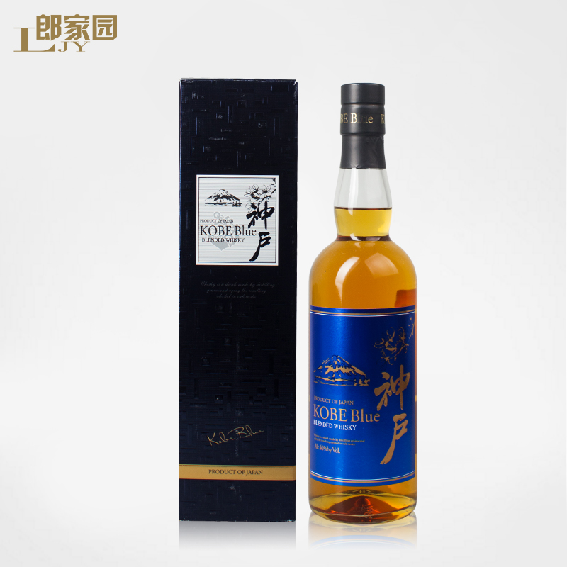日本原装进口洋酒 神户蓝神调和威士忌700ml麦芽威士忌