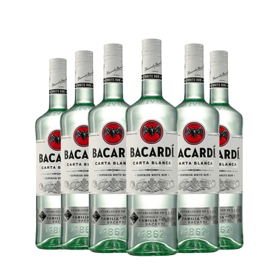 郎家园洋酒包邮Bacardi superior百加得白朗姆酒 6支装