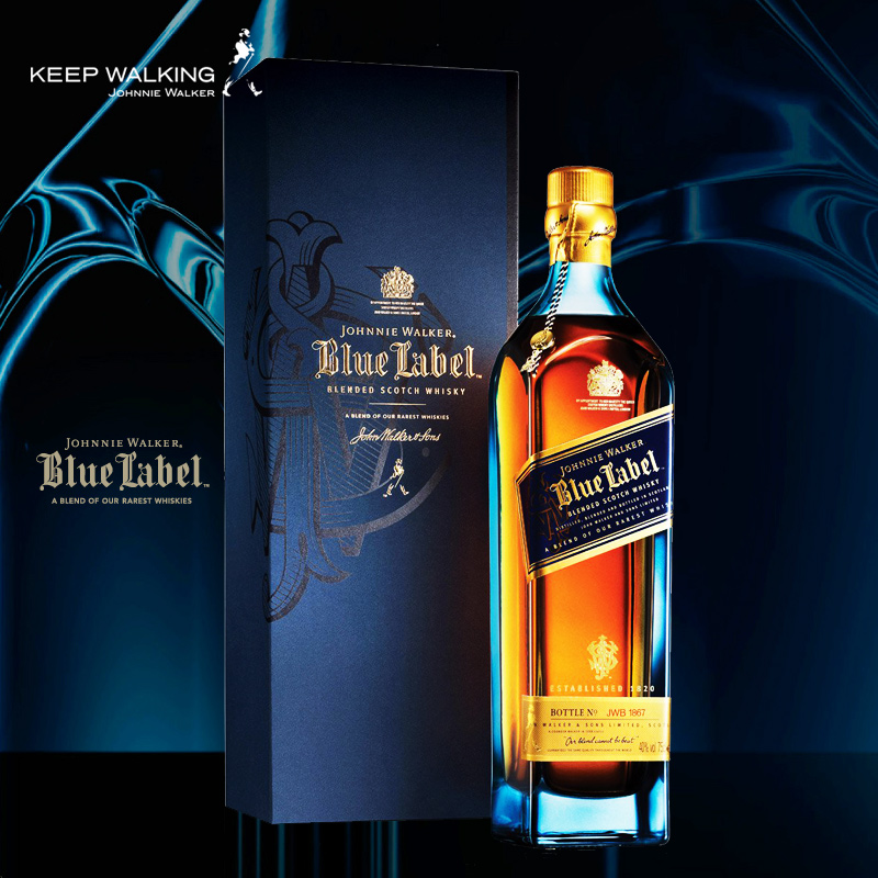 11日0点：JOHNNIE WALKER 尊尼获加 蓝牌 调配型苏格兰威士忌 750ml*2瓶