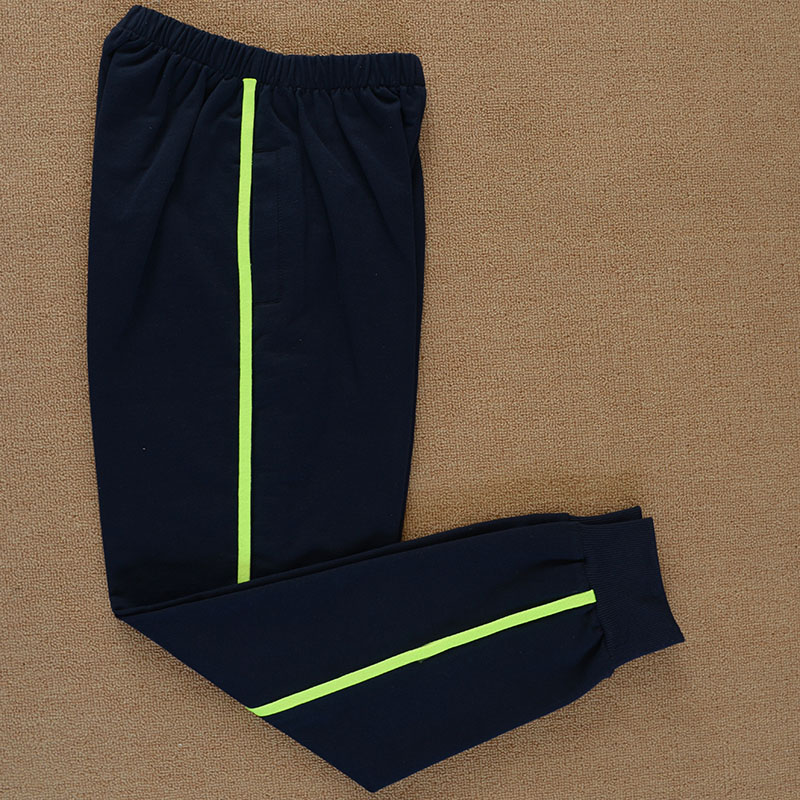 荧光绿高中生加肥加大码校服裤子