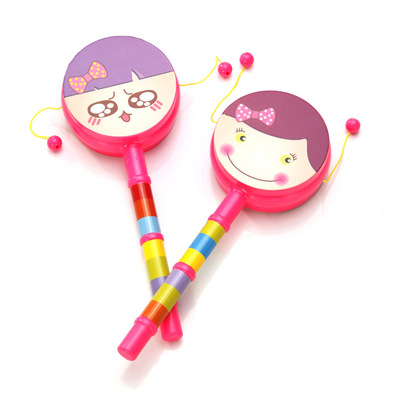 测试推荐宝宝卡通[笑脸]拨浪鼓