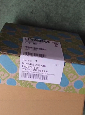 菲尼克斯电源模块MlNl-PS-230AC/24DC/1/SO1订货号2866828正品