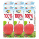 臻富纯果汁100%苹果汁1kg 6大瓶整箱 好喝营养健康果汁饮品饮料