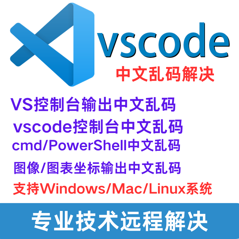 VS终端cmd控制台输出中文乱码vscode远程解决图像图表坐标乱码