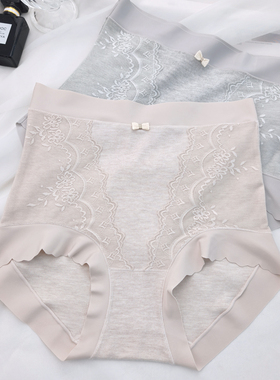 古妃2705亲肤舒适磨毛暖感内裤大版高腰透气含蚕丝抑菌底裆三角裤