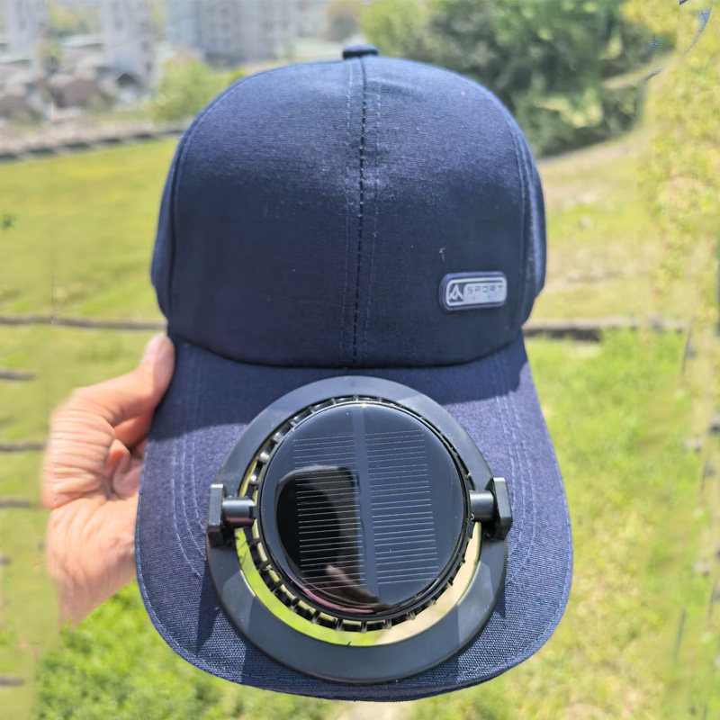 新款太阳能充电款棒球帽女休闲百搭防晒遮阳钓鱼男款加长沿鸭舌帽