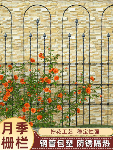 庭院月季爬藤架花架爬藤支架铁线莲植物支撑杆户外网格栅栏花支架