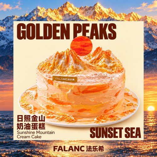 法乐希日照金山生日蛋糕北京上海广州深圳杭州成都南京同城配送