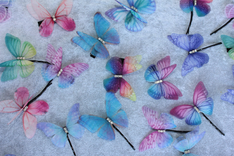 Gauze simulation butterfly Xian Qi Antiquity Bangs Hairpin Headdress bride modelling on vacation Photo shot Hairdressingin the Accessories/Fashion Jewelry, Hair Accessories  category - from Buy2taobao.com to provide professional Taobao agent buy service