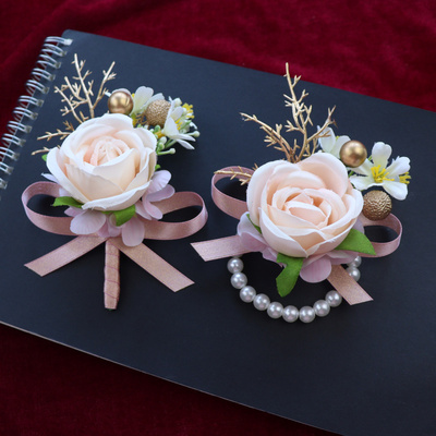 新郎新娘伴郎伴娘结婚胸花手花