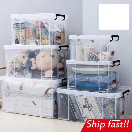 plastic storage box large clothes quilt toys packing big