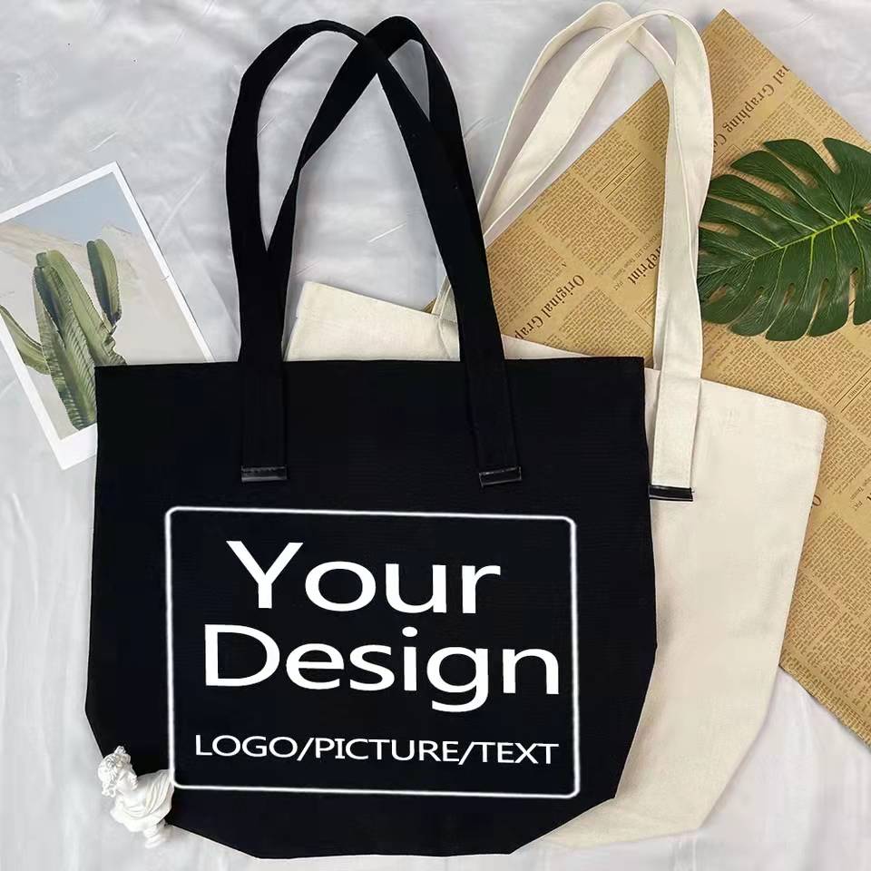 custom handbags bags print logo tote bag canvas  定制帆布袋