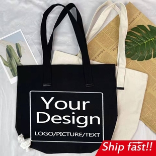 Custom handbags bags print Logo tote Bag Canvas  定制帆布袋