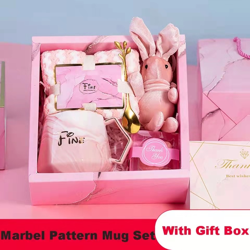 gift valentines day birthday wedding couples mug set box