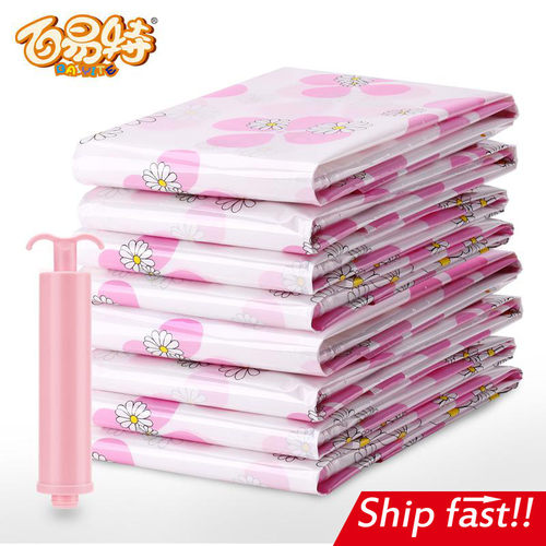 11PCS/SET vacuum storage bags pump electric clothes packing