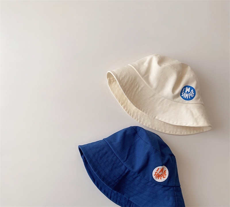 日系原宿风侧面小圆儿童渔夫帽子