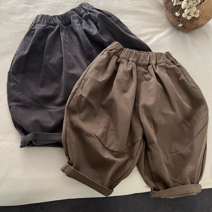 质感拼接韩系棉布裤春秋季儿童棉质阔腿裤洋气男女潮宝宽松哈伦裤,童装/婴儿装/亲子装,裤子,淘宝优惠券,粉丝福利购,淘宝优惠卷