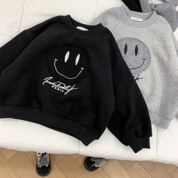 韩国童装冬装新款男女儿童颗粒绒加厚加里布笑脸卫衣带围巾2件套,童装/婴儿装/亲子装,卫衣/绒衫,淘宝优惠券,粉丝福利购,淘宝优惠卷