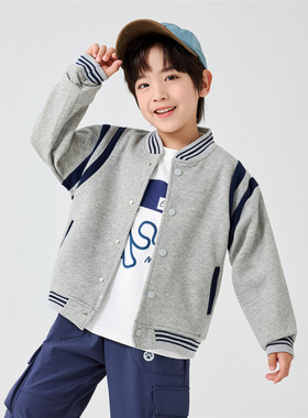 男童棒球服外套全棉2026春秋季新款儿童开衫卫衣儿童运动上衣7670