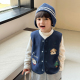 男童卡通马甲加棉背心春装 儿童摇粒绒背心保暖坎肩3503 2026春秋季