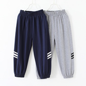 宽松休闲裤 中大童儿童加厚卫裤 子6356 春秋季 100棉男童纯棉运动裤