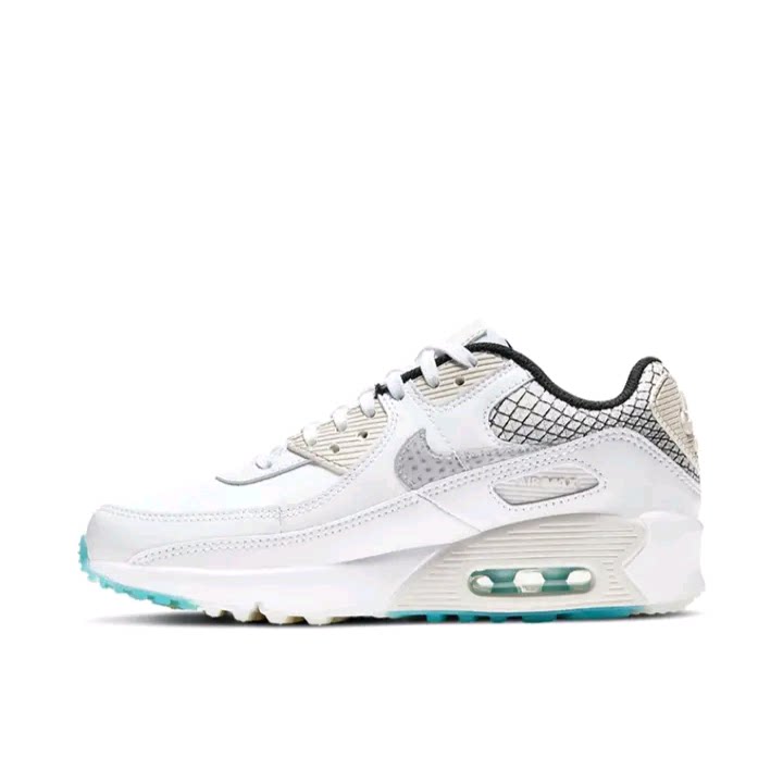 Nike Air Max 90 跑鞋 气垫合成革缓震透气 DB4187-100 温州qz仓