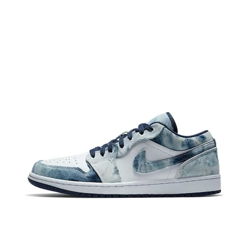 耐克Air Jordan 1 low牛仔布皮革篮球鞋广东LK仓CZ8455-100