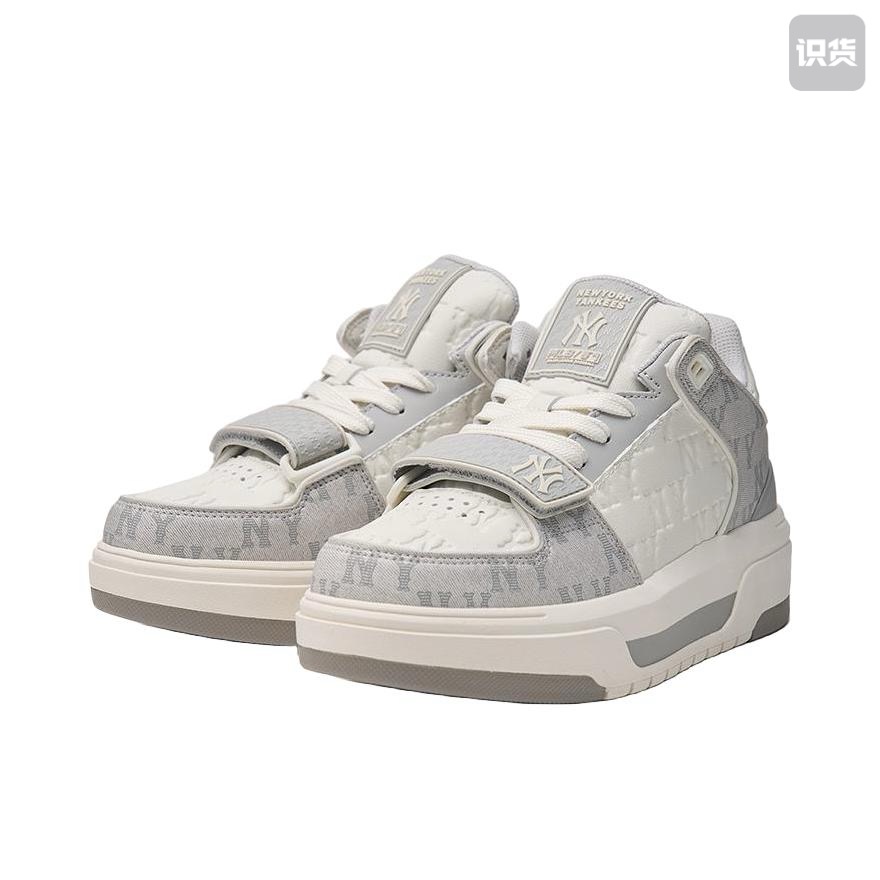 MLB Chunky Liner 2.0轻便复古老花板鞋灰色/白色南昌WJH仓