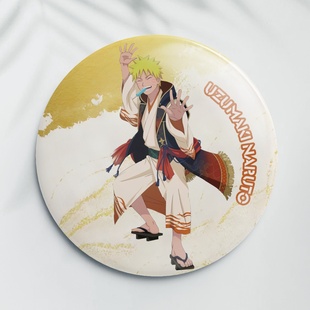 火影忍者25周年周边鸣人大蛇丸带土佐助水门卡卡西徽章挂件吧唧