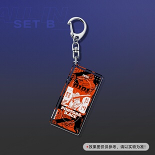 海贼王7CM亚克力钥匙扣挂件挂坠艾斯香克斯米霍克柯拉松薇薇基德