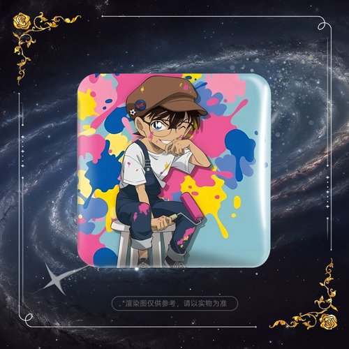 名侦探柯南周边方吧唧艺术生系列柯南灰原哀安室透平次徽章挂件