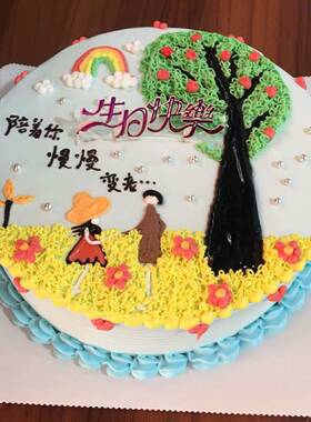 浪漫情人节儿童福州重庆生日蛋糕