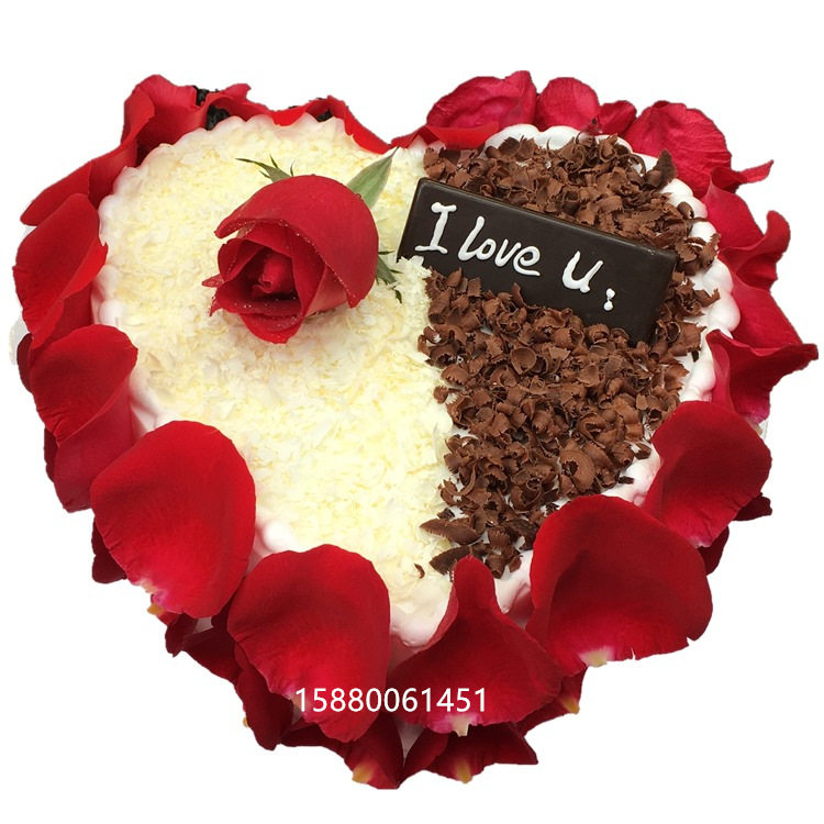 创意玫瑰花瓣生日蛋糕深圳福州店个性浪漫情侣定制同城情人节老婆,零食/坚果/特产,生日/节日蛋糕,淘宝优惠券,粉丝福利购,淘宝优惠卷