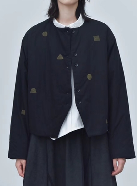 一九二三｜冬＂几何图形 刺绣款三角形下摆外套加棉款棉服衬衫