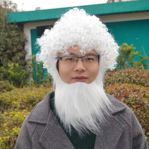 圣诞老人饰品圣诞节装扮大胡子装饰道具圣诞白色胡子白色胡子假发