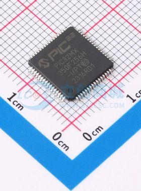 PIC32MX350F256H-I/PT TQFP-64(10x10) 单片机(MCU/MPU/SOC) 全新